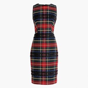 New Stewart Plaid JCREW Sheath Dress